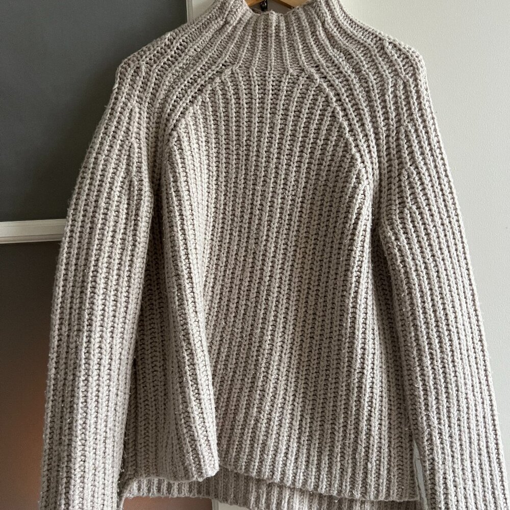 Theory Mock Turtleneck Wool Sweater